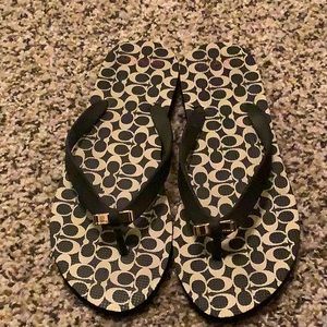 Coach flip flops